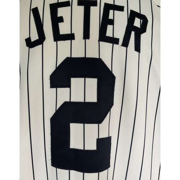 MAJESTIC NEW YORK YANKEES DEREK JETER #2 STITCHED JERSEY SIZE XL - Picture 6 of 8